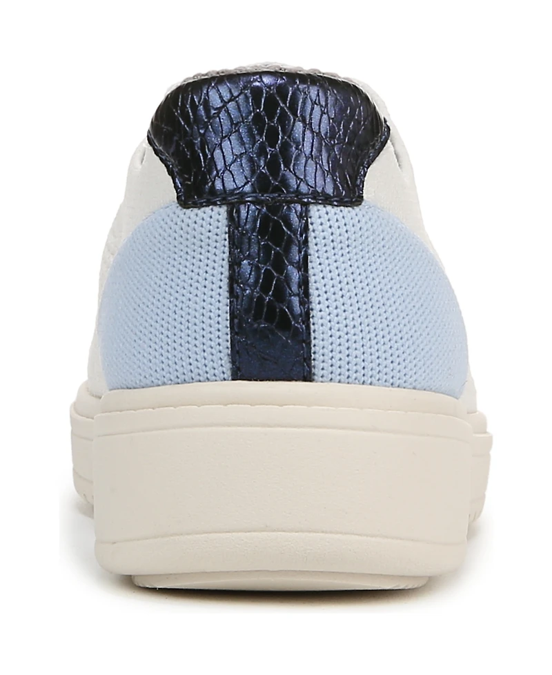 LifeStride Women's Vip Washable Court Inspired Lace Up Platform Sneakers