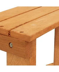 Sunnydaze Decor 3-Tier Meranti Wood Outdoor Plant Stand with Teak Oil Finish - 5.75 Feet Wide - Indoor and Outdoor Use