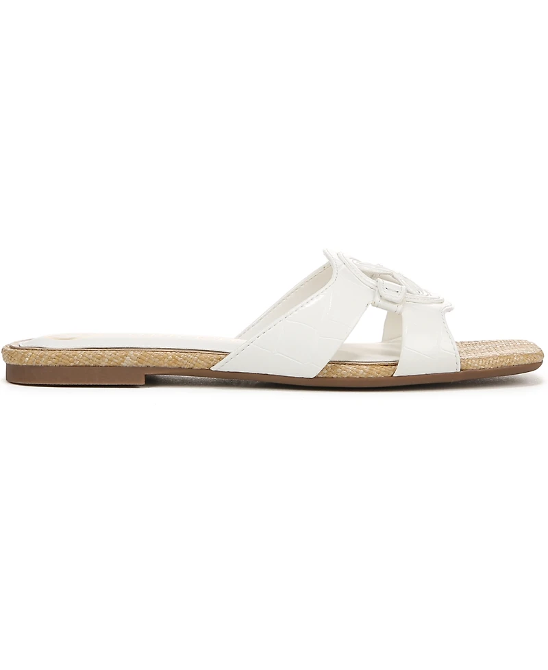 Sam and Libby Women's Lana Slip On Slide Flat Sandals