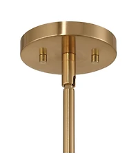360 Lighting Mylinh 22 1/4" Modern Boho Cottage Pendant Ceiling Light Fixture Dining Room Over Table Kitchen Island Foyer Hanging Brass Finish Natural