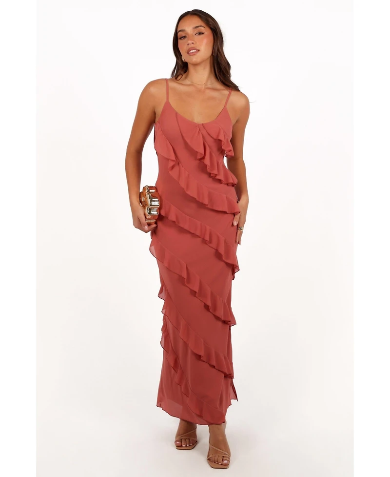 Petal and Pup Women's Ciao Ruffles Maxi Dress