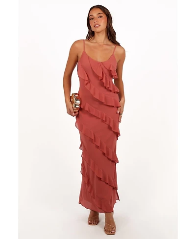 Petal and Pup Women's Ciao Ruffles Maxi Dress
