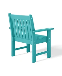 WestinTrends 5-Piece Hdpe Outdoor Patio Chair and Square Table Dining Set