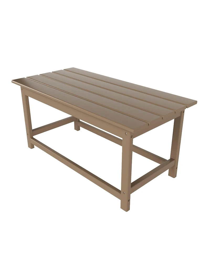 WestinTrends 4-Piece Adirondack Chairs with Cup Holders and Table Set