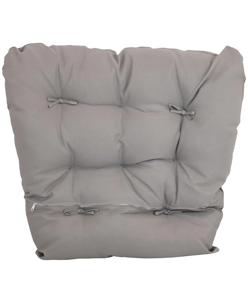 Outdoor Replacement Caroline Hanging Egg Chair Cushion and Headrest Pillow Set - 2pc