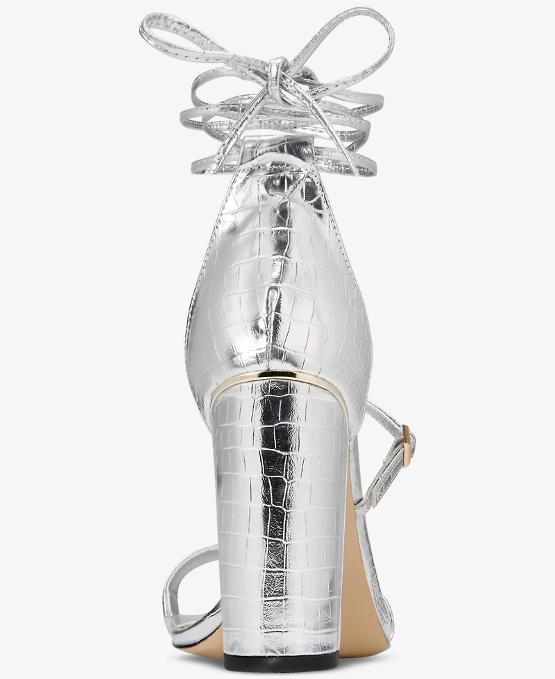 Things Ii Come Women's Kaysee Luxurious Block-Heel Strappy Dress Sandals