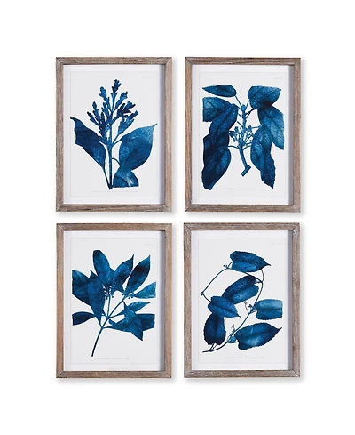 Napa Home & Garden Indigo Botanicals Set of 4