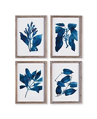 Napa Home & Garden Indigo Botanicals Set of 4