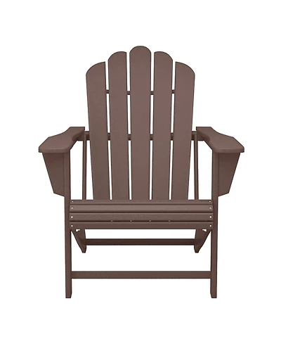 WestinTrends Outdoor Patio Hdpe Adirondack Chair With Cup Holder
