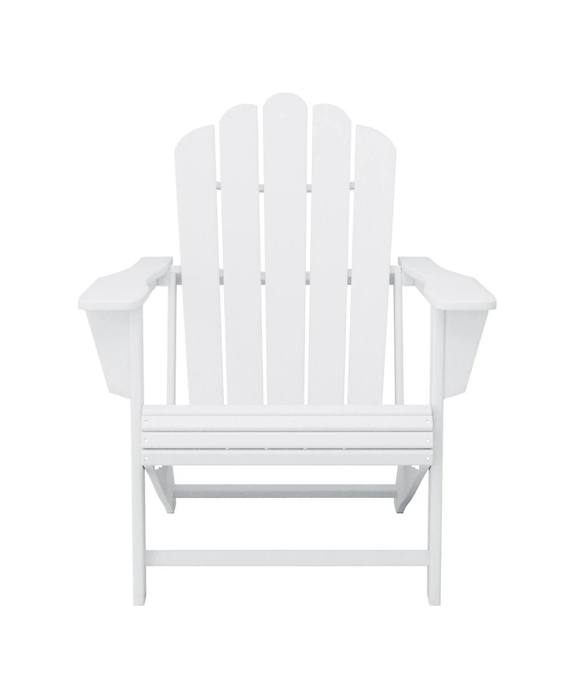 WestinTrends Outdoor Patio Hdpe Adirondack Chair With Cup Holder