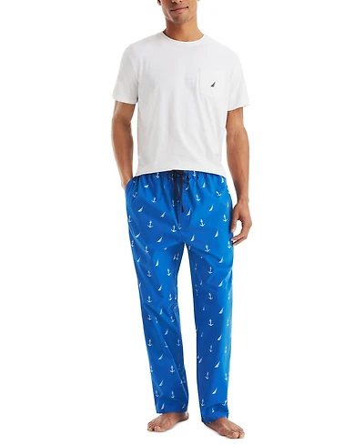 Nautica Men's Plaid Poplin Sleep Pants