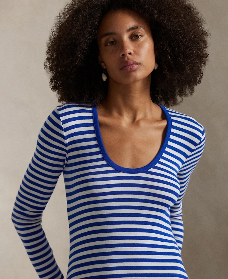 Polo Ralph Lauren Women's Striped Scoopneck Dress