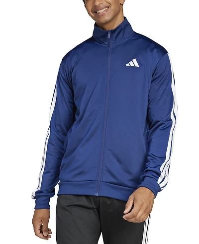 adidas Men's 3 Stripes Tricot Regular Track Top