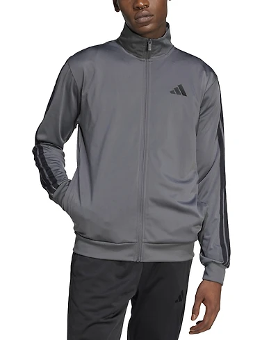 adidas Men's 3 Stripes Tricot Regular Track Top