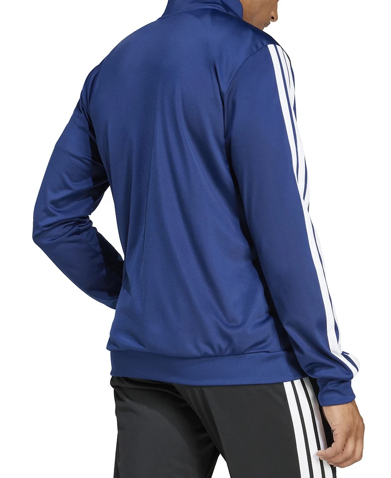 adidas Men's 3 Stripes Tricot Regular Track Top