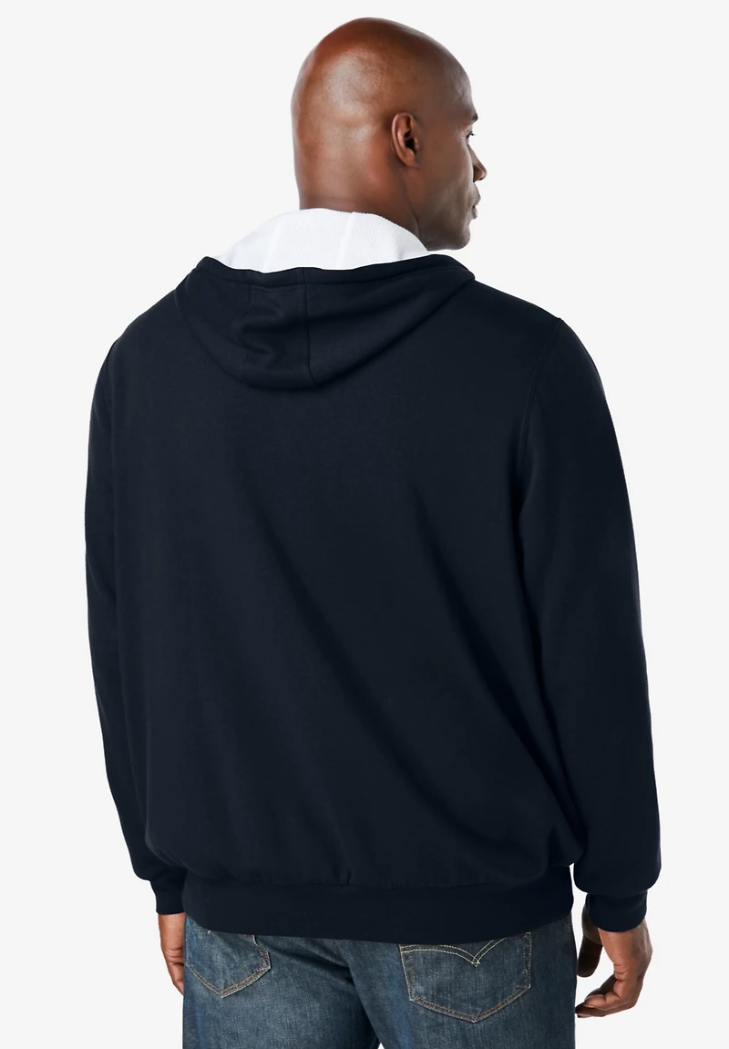 Boulder Creek Men's by KingSize Full-Zip Thermal Hoodie