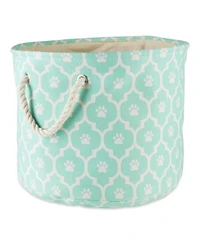 Bone Dry Collapsible Pet Storage Bin Lattice Paw Print