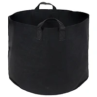 Garden Grow Bag with Handles Non-Woven Polypropylene Fabric, Black