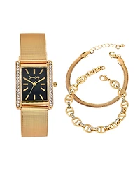 Jessica Carlyle Women's Gold Tone Metal Alloy Analog Watch