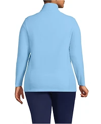 Lands' End Women's Plus Anyweather Fleece Quarter Zip Pullover