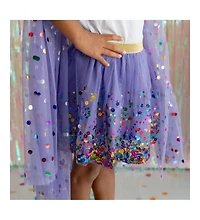 Sweet Wink Little and Big Girls Lavender Confetti Tutu Skirt