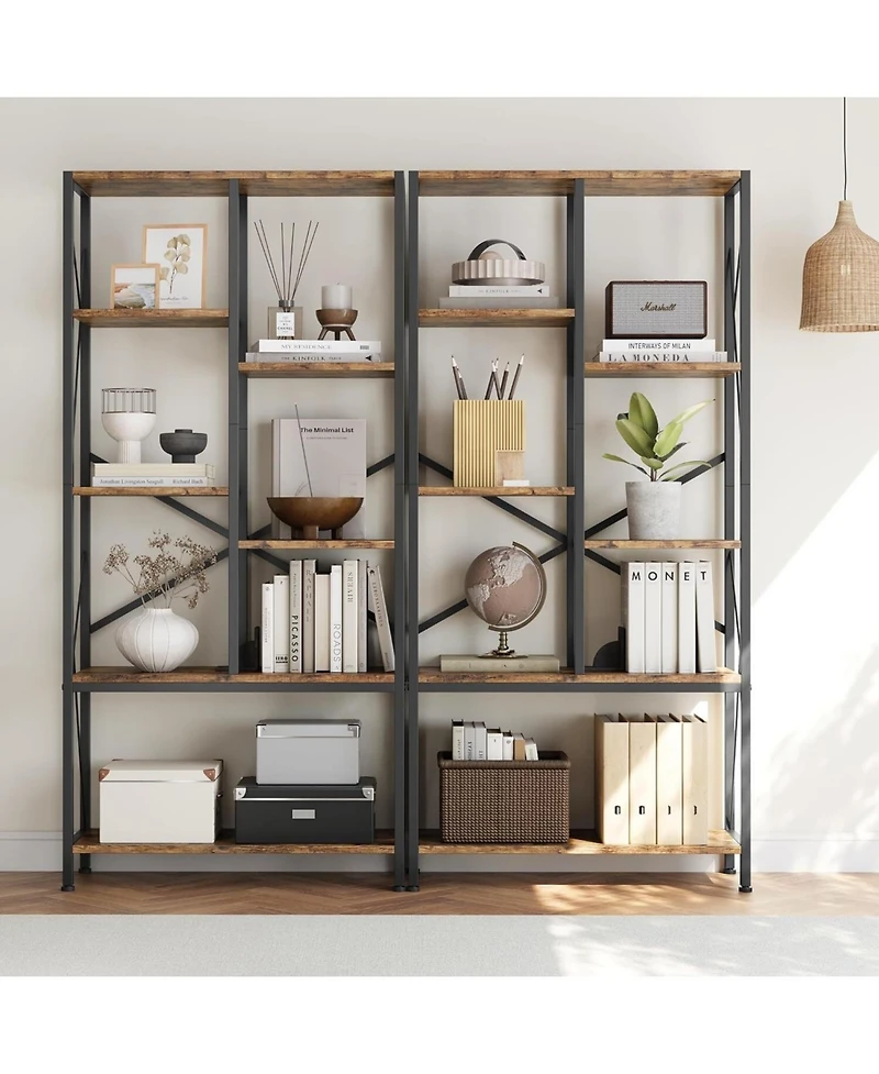 gaomon Adjustable 6 Tier Open Bookcase