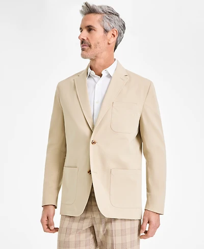 Club Room Men's Varsity-Inspired Unstructured Blazer, Created for Macy's