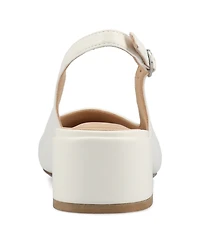 Journee Collection Women's Sammie Block Heel Slingback Pumps