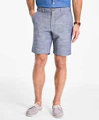 Club Room Men's 9" Stretch Chambray Shorts, Created for Macy's
