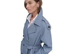 Dkny Women's Belted Double-Breasted Trench Coat