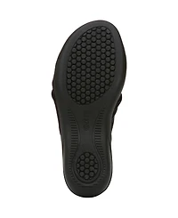 LifeStride Women's Cherish Washable Peep Toe Slide Sandals