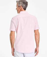 Club Room Men's Short Sleeve Button-Down Oxford Shirt, Created for Macy's