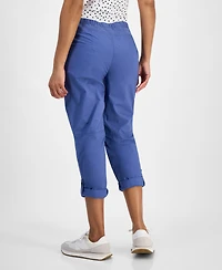 Nautica Jeans Women's Cotton Roll-Tab Utility Pants