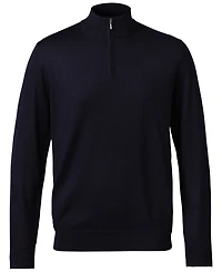 Charles Tyrwhitt Men's Long Sleeve Quarter-Zip Merino Wool Sweater