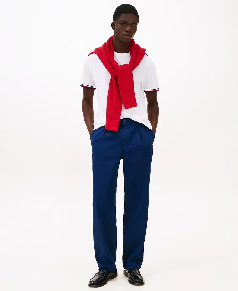 Tommy Hilfiger Men's Global Stripe Cuff T-Shirt