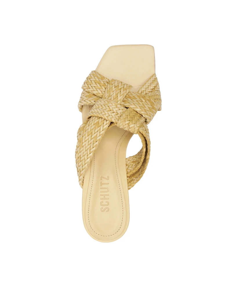 Schutz Women's Kali Kitten Heel Sandals