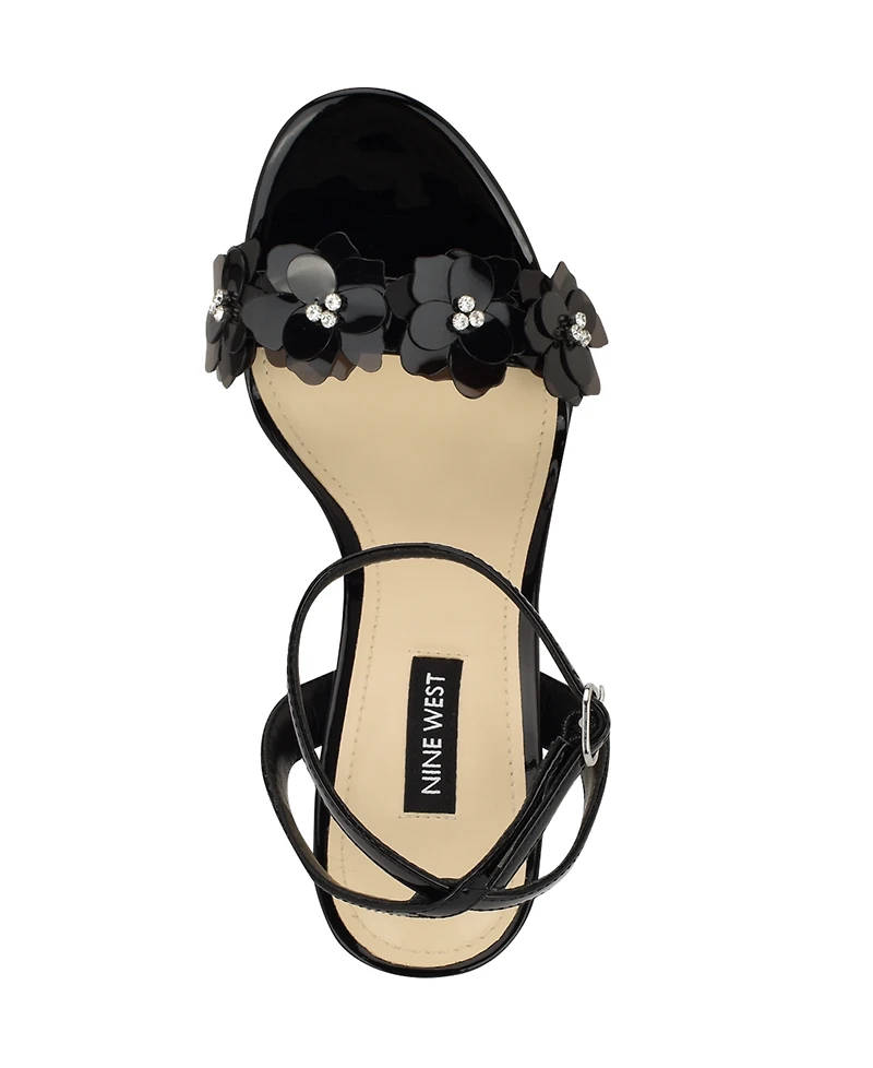 Nine West Women's Lovely Flowers Stiletto Sandals