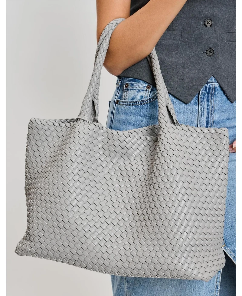 Moda Luxe Solana Large Woven Tote Bag