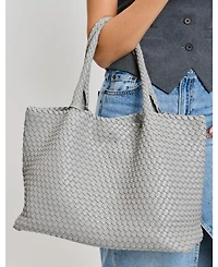 Moda Luxe Solana Large Woven Tote Bag