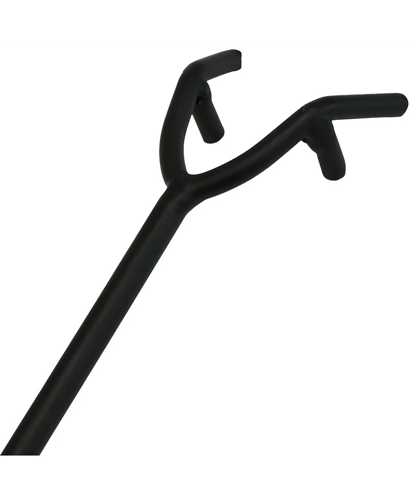 Steel Camp Fire Pit or Fireplace Log Poker Stick Tool with Heat-Resistant Handle - 16"