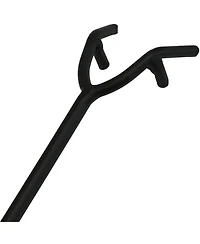 Steel Camp Fire Pit or Fireplace Log Poker Stick Tool with Heat-Resistant Handle - 16"