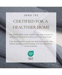 Linery & Co. 100% Cotton Reversible Honeycomb Waffle / Percale Duvet Cover Set