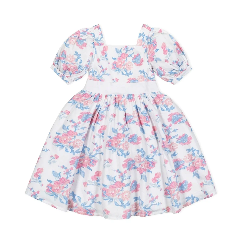 Hope & Henry Toddler Girls Heirloom Short Sleeve Puff Party Dress
