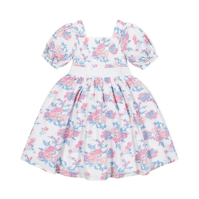 Hope & Henry Toddler Girls Heirloom Short Sleeve Puff Party Dress