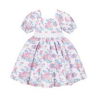 Hope & Henry Toddler Girls Heirloom Short Sleeve Puff Party Dress