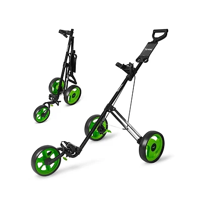 Jovial 3-Wheel Golf Push Cart with Deluxe Scorecard Holder