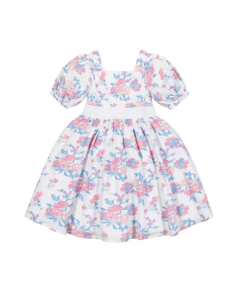 Hope & Henry Big Girls Heirloom Short Sleeve Puff Party Dress