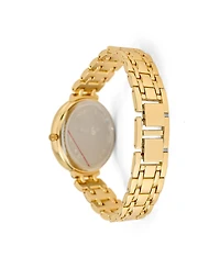 Jessica Carlyle Women's Gold Tone Metal Alloy Analog Watch, 35mm