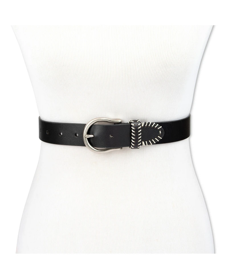 Levi's Women's Western Genuine Leather Contrast Stitch Belt