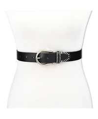 Levi's Women's Western Genuine Leather Contrast Stitch Belt